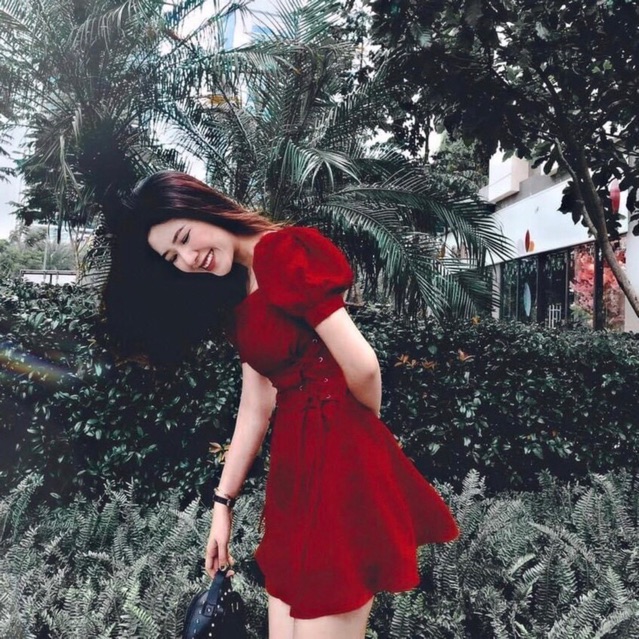 [HCM]Đầm trắng xoè đan dây (kèm hình thật)