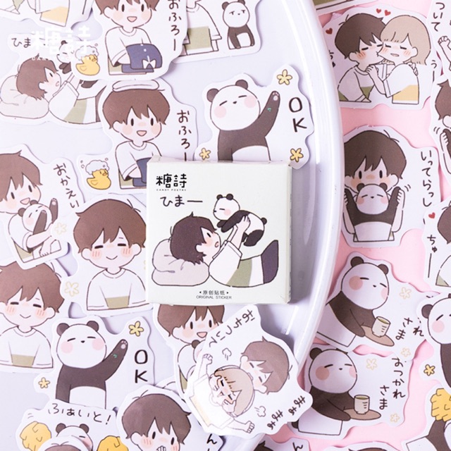 Bộ Sticker/ Hình Dán Nhân Vật Chibi