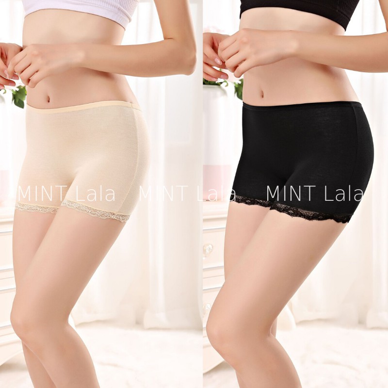 [Mã 1010FASHIONSALE4806 giảm 10K đơn 50K] Quần Mặc Váy Viền Ren Mềm Mát