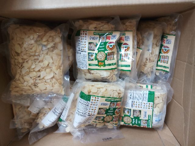200g hạnh nhân lát trang trí bánh (keto, das)
