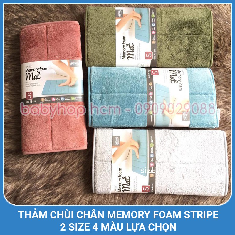 [HCM]Thảm Chùi Chân Lock&Lock Memory Foam Stripe MAT510 MAT511 Loại Có Gân