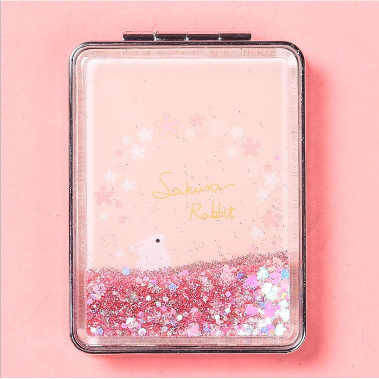 Gương mini gập 2 mặt bỏ túi siêu cute G03
