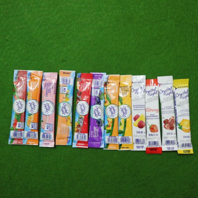Crystal light gói pha nước vị trái cây rất ngon