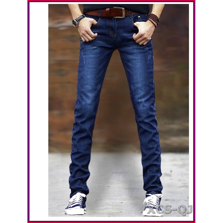 Quần jean nam XANH ĐẬM CÀO XƯỚC cực chuẩn cao cấp không xù lông, không ra màu, chất giãn tốt 203-X2-6