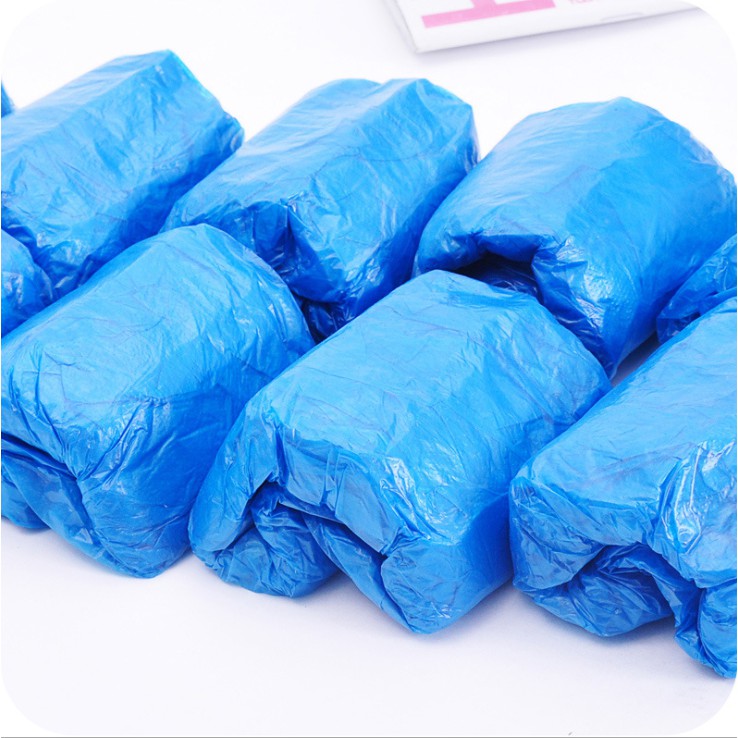 Set 100 bao nilon bọc giày dép đi mưa