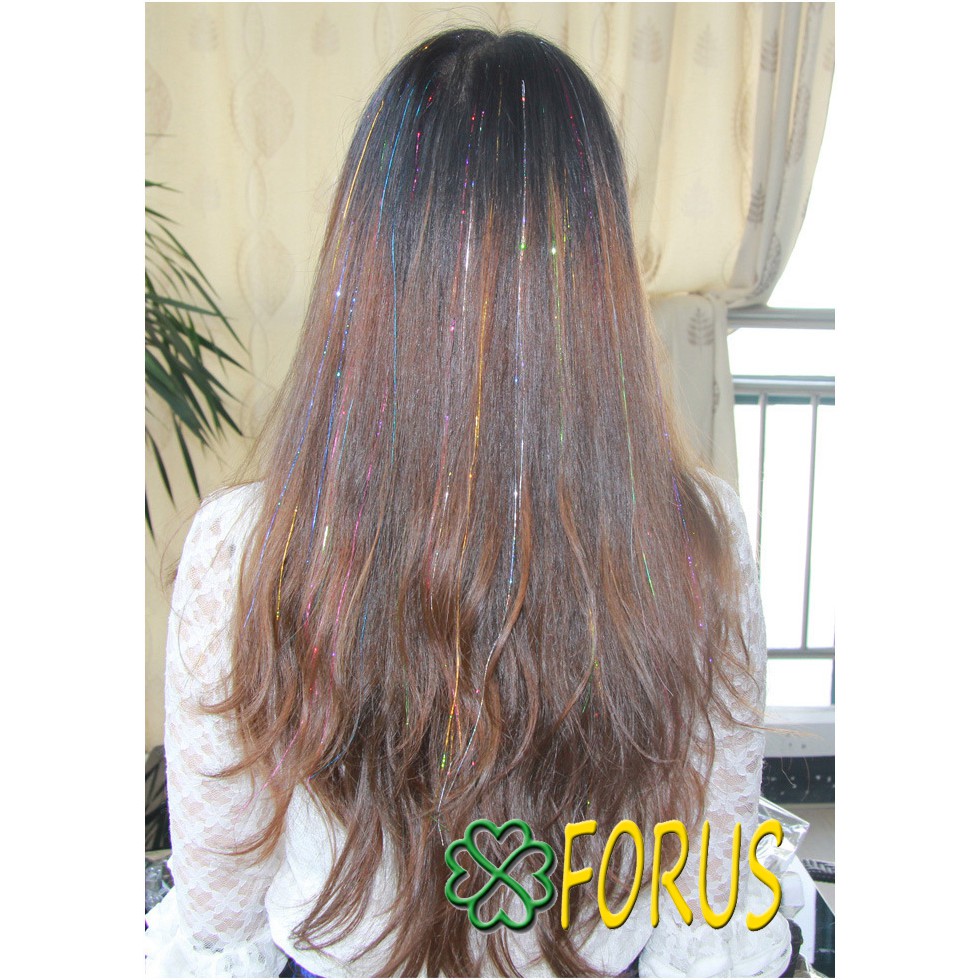 Tóc line kim tuyến😍FREESHIP😍 tóc ligh kim tuyến, tóc nhiều màu lấp lánh