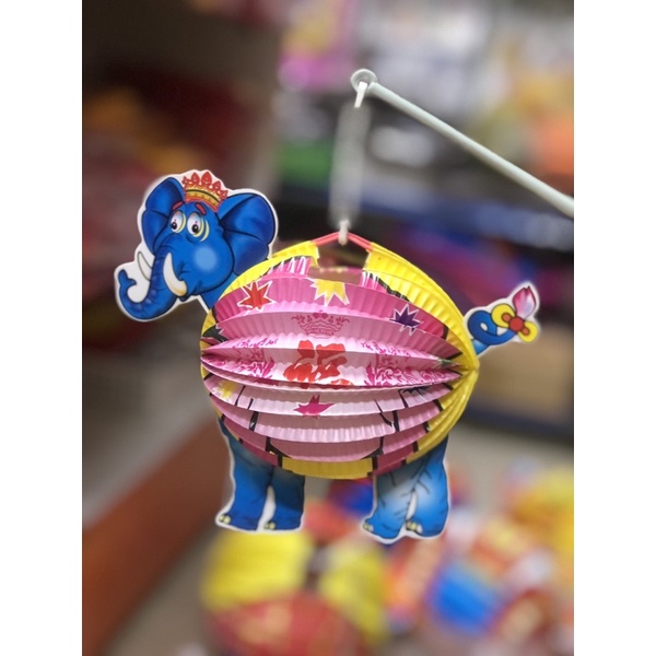 Set 4 lồng đèn giấy cỡ bé (đường kính mép ngoài 15cm)