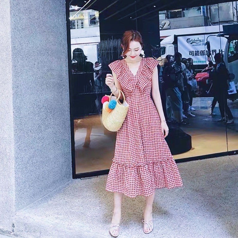 Maxi caro đỏ phối bèo