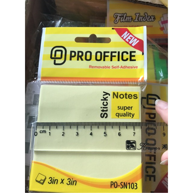 Giấy Nhớ Vàng 2x3in/3x3in/3x4in (1 tập)