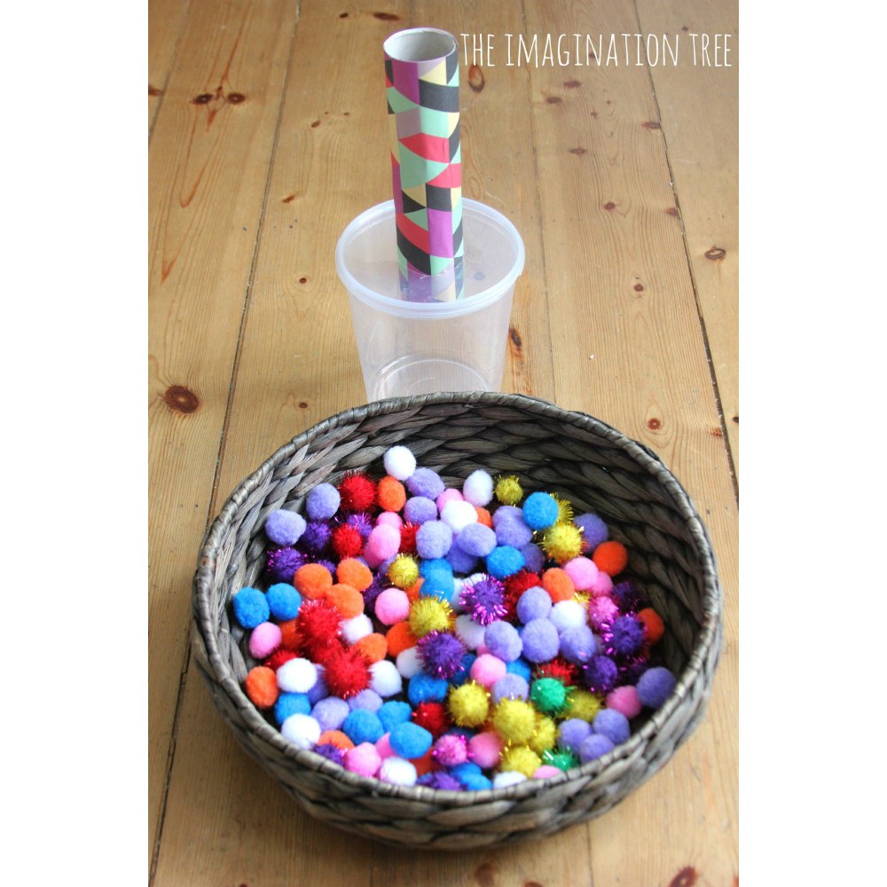 100 Hạt Pompom Nhiều Kích Thước,Màu Sắc