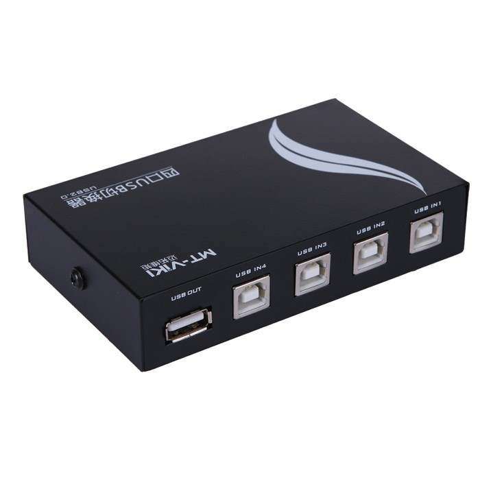 Bộ chia 4 máy tính dùng chung 1 máy in Switch USB MT-VIKI
