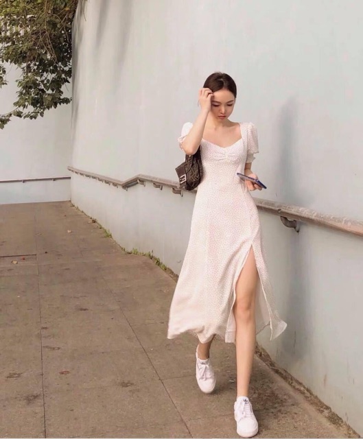 [HCM]Đầm bi rối nhúng ngực (kèm hình thật)