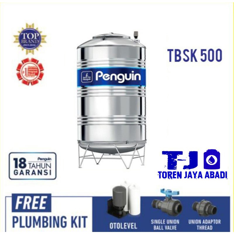 Tandon Toren Tangki Air Snless Penguin Tbsk 500 500 Liter Lazada Indonesia 3218