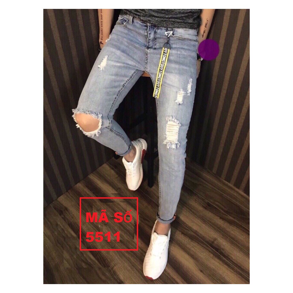 QUẦN JEAN NAM SIZE 28 ĐẾN 36 [ CHẤT CO GIÃN ] PHONG CÁCH TRẺ ( không kèm móc đeo )