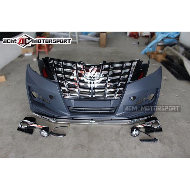 Toyota Alphard Anh20 conversion front bumper bodykit | Lazada