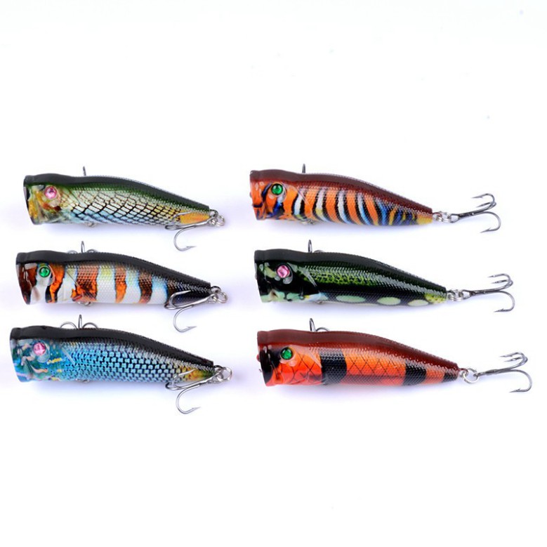 Mồi giả câu lure cá 3d 7cm/10,5g siêu nhạy lóc chẽm phi ..