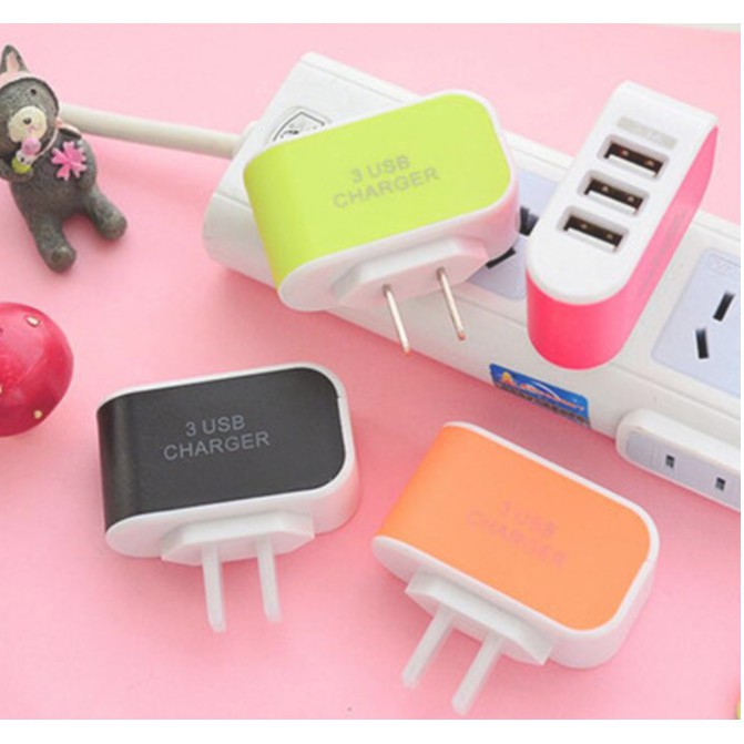 Cốc sạc 3 cổng USB thế hệ mới PA01-219