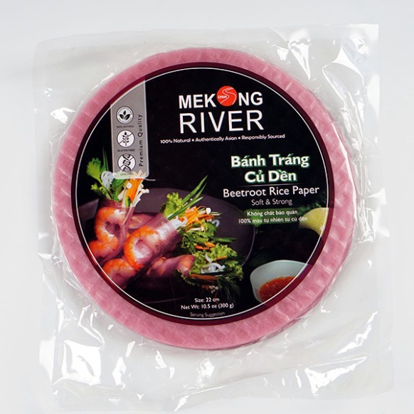 Bánh Tráng Củ Dền 22cm - MeKong River Healthy
