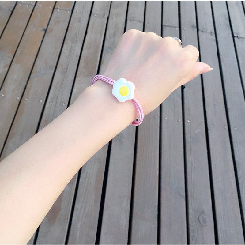[Giá tốt] Dây thun cột tóc hình trứng ốp la dễ thương (5 màu)