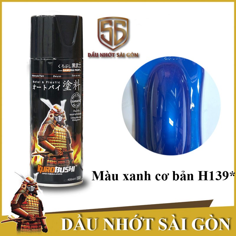 Samurai H139 - sơn xịt xe máy màu xanh