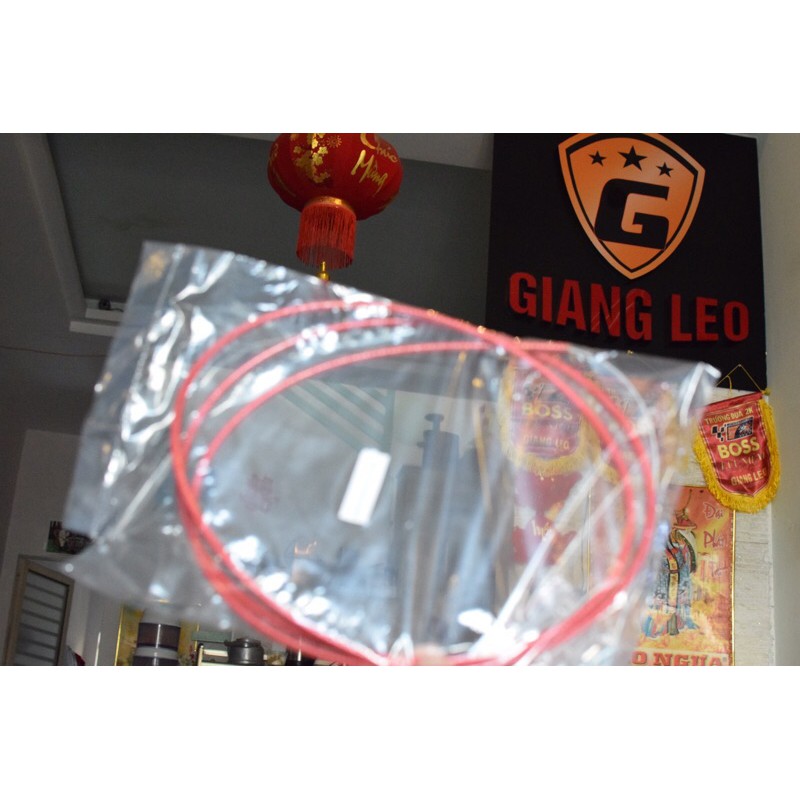 [HCM]dây ga thái màu đỏ 2 mét gắn mọi dòng xe