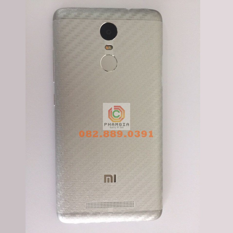 Miếng dán mặt lưng skin carbon Xiaomi Redmi Note 5/ Note 5 Pro/ Note 5A/ Note 5A prime