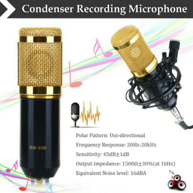 Mic thu âm BM800 micro live stream