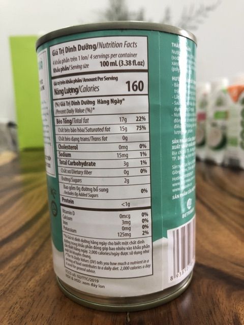 (Keto) Nước cốt dừa tươi Coco xim 400ml (uống ngay thơm ngon)