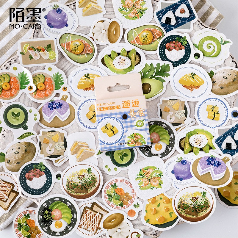 Bộ sticker/ Hình dán Các Loại Món Ăn - Sticker Sushi
