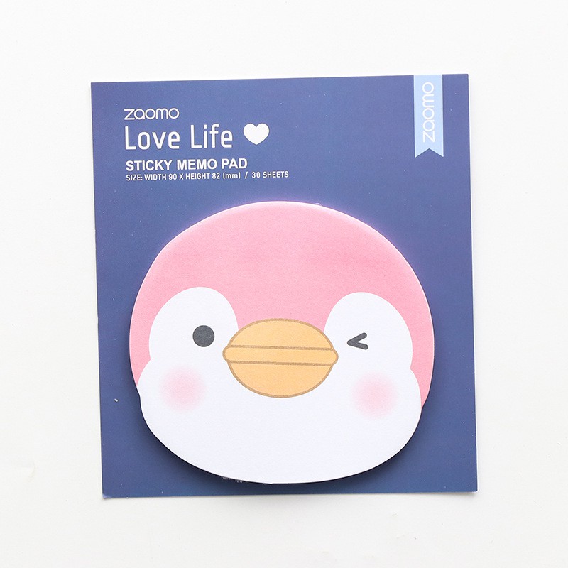Giấy Note - Giấy Ghi Chú Hình Chim Cánh Cụt (30 Trang)