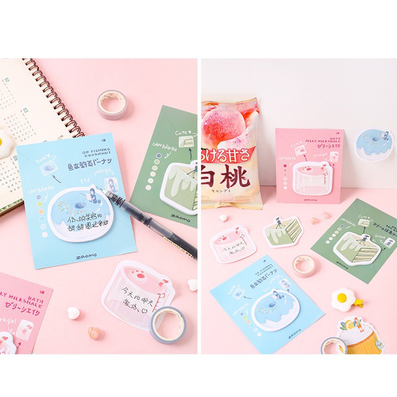 Giấy Note/ Giấy Ghi Chú Hình Món Ăn (30 Tờ)
