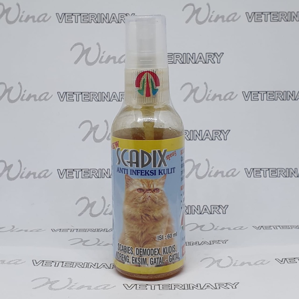 Scadix Cat spray Anti infeksi kulit, scabies, demodex, kudix, kudis