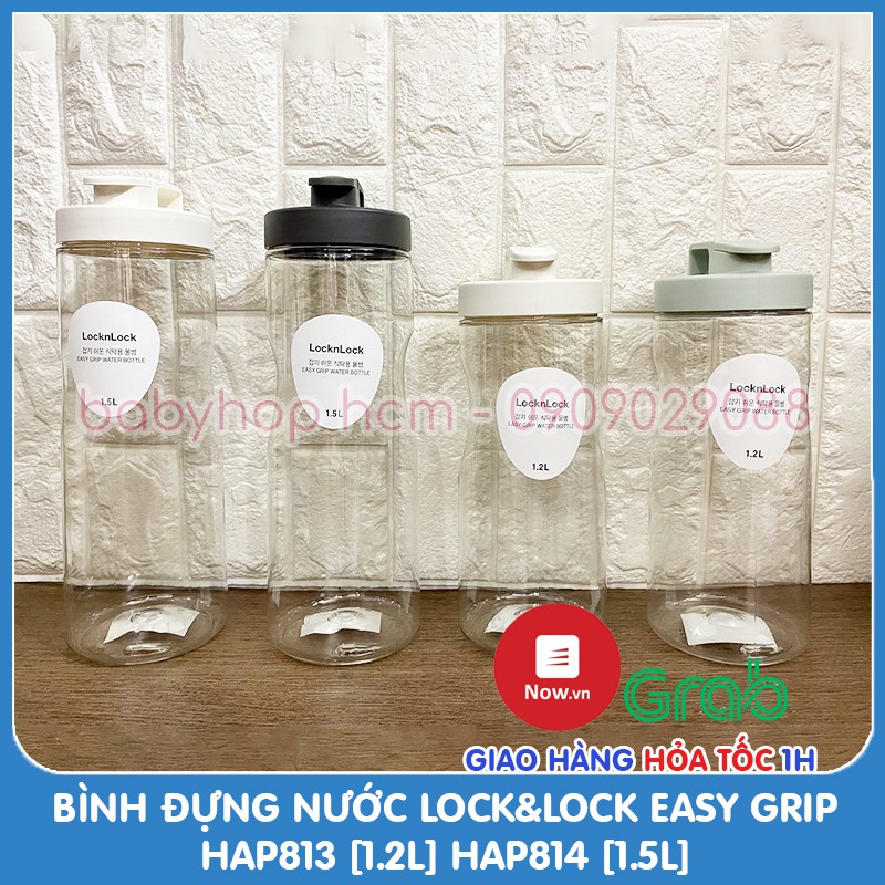 [HCM]Bình Đựng Nước Lock&Lock Easy Grip HAP813 [1.2L] HAP814 [1.5L]