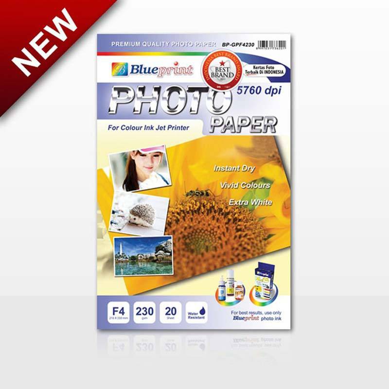 Blueprint Bp Gpf Photo Paper F Gsm Kertas Foto Putih Lazada