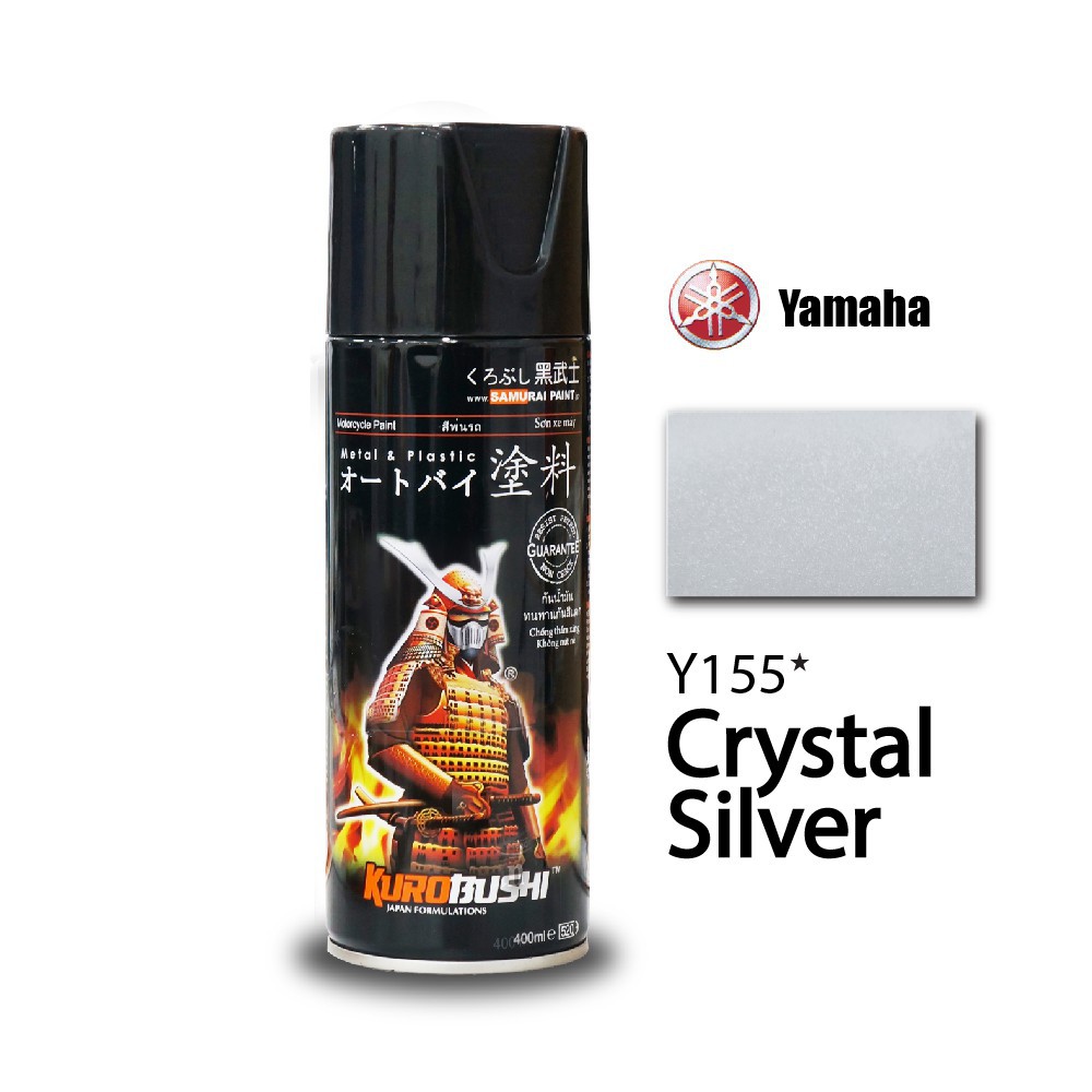 [HCM]Samurai Y155 - Sơn xit xe máy màu bạc pha lê _Crystal Silver