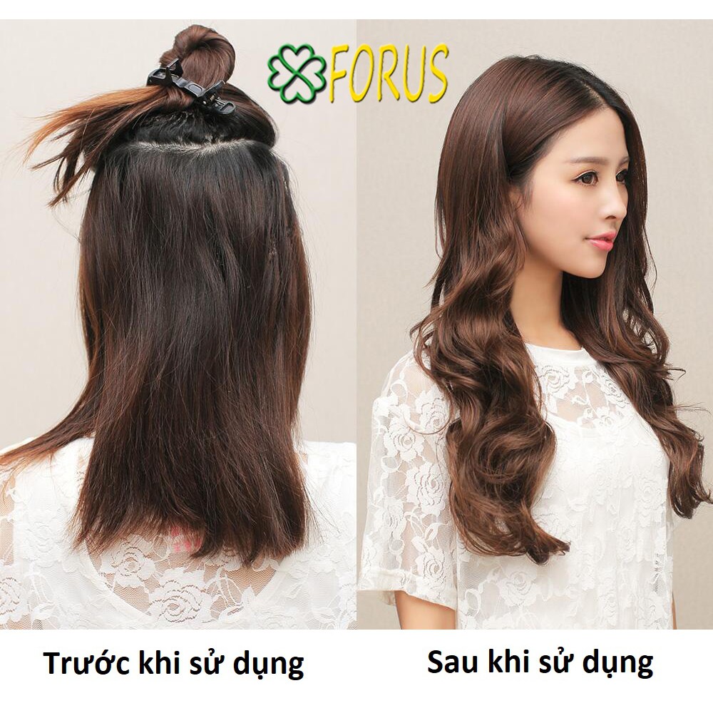 Tóc giả kẹp dải 5 phím xoăn 50cm ❤️freeship❤️ tóc kẹp nửa đầu f701b, kẹp tóc giả nữ, kẹp xoăn dải nửa đầu, kẹp u