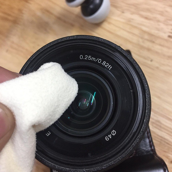 Khăn lau lens da cừu khổ 15x20CM