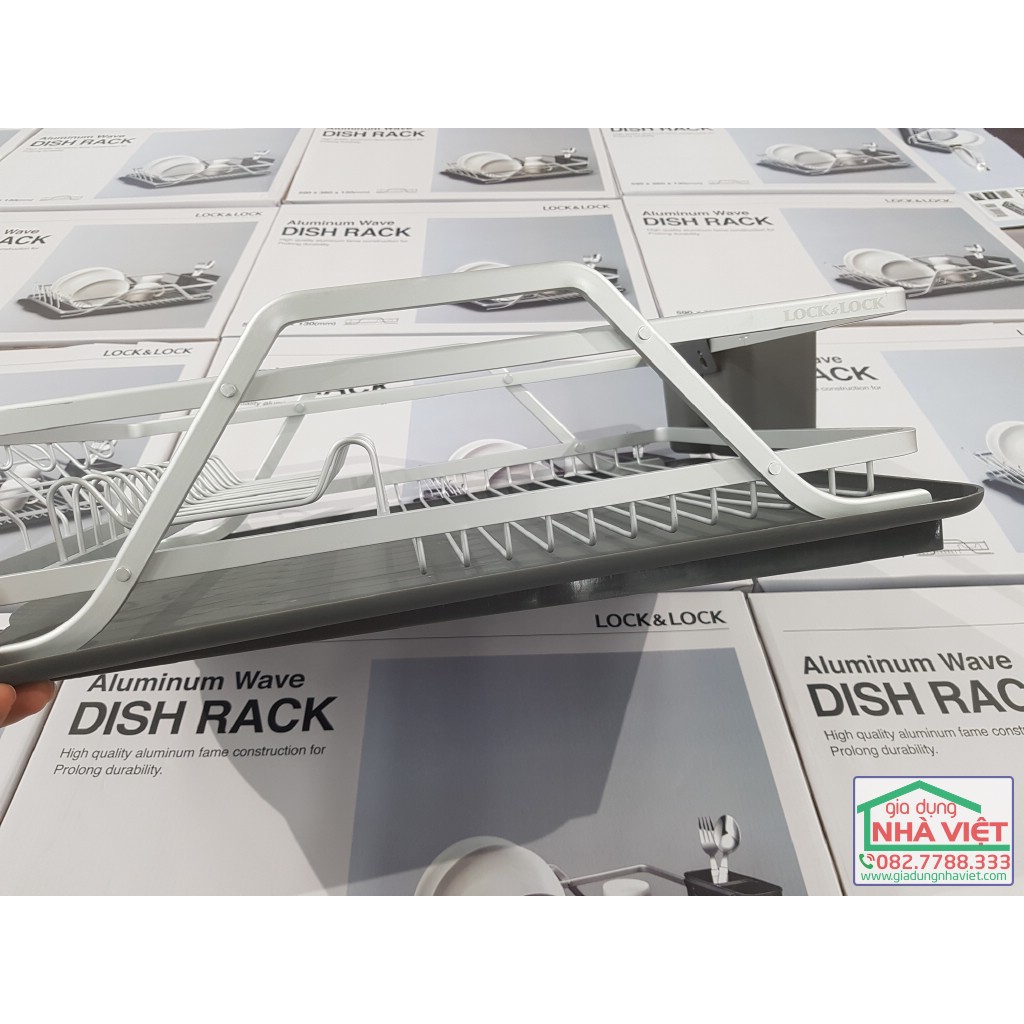 [HCM]Kệ Chén Dĩa Bằng Nhôm Lock&Lock LDR205 [59x38x13CM]