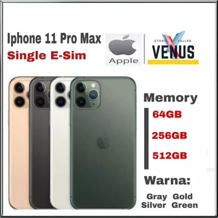 Apple Iphone 11 Pro Max 512 Gb 256 Gb 64 Gb Lazada Indonesia