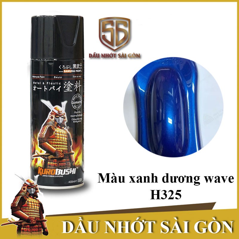[HCM]Samurai H325 -  Sơn xịt xe máy màu Xanh Wave Honda