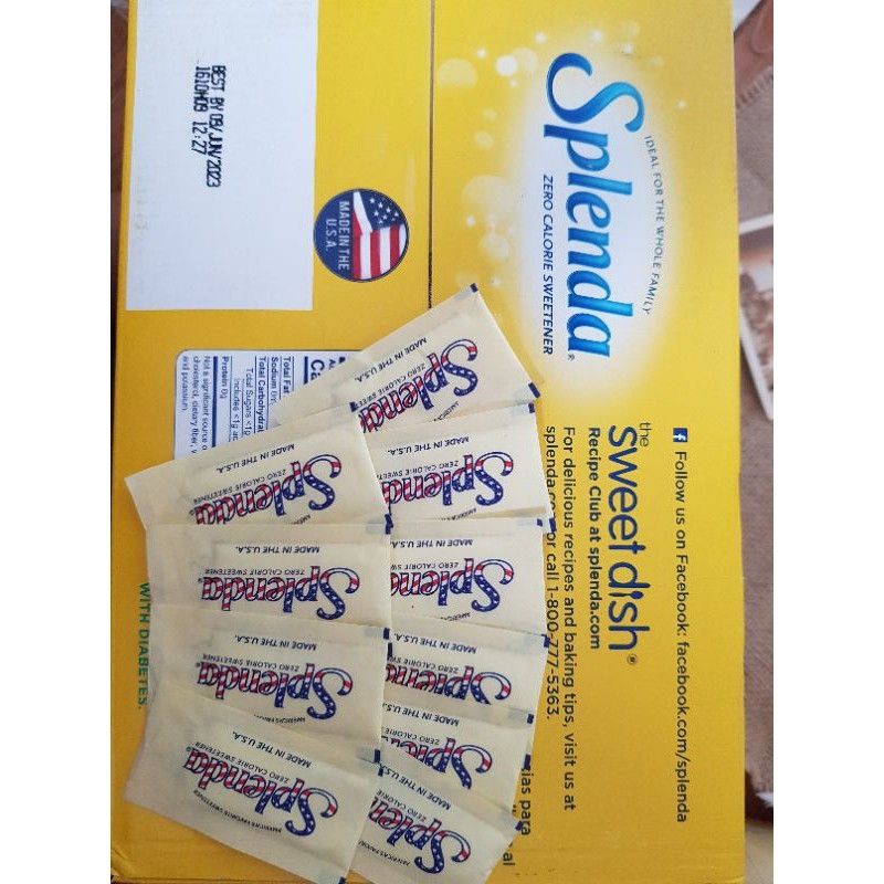 5 gói đường ăn kiêng Splenda Mỹ