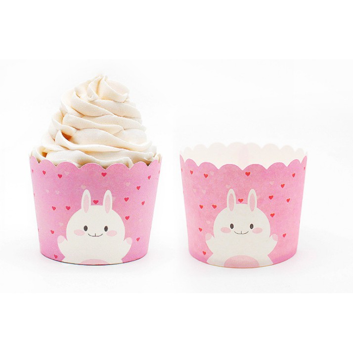 Bộ 50 ly giấy cupcake cứng loại lớn 7cm