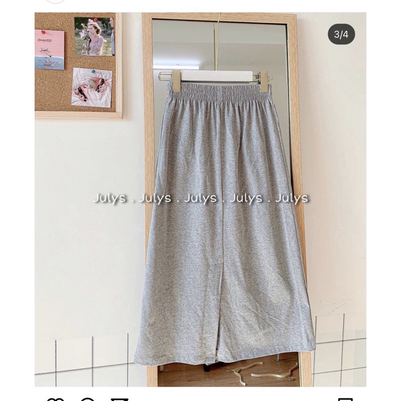 Chân váy cạp chun dáng dài🌱Chân váy midi cạp chun🌱{free ship}