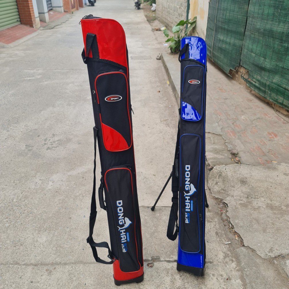 Túi đựng cần câu 2 ngăn 1m20 dạng cứng chuyên bao đựng cần câu tay phụ kiện đồ câu cá