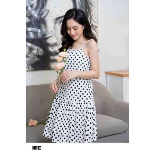 Váy thun trắng chấm bi bèo gấu online exclusives NS2106130DMKCWH