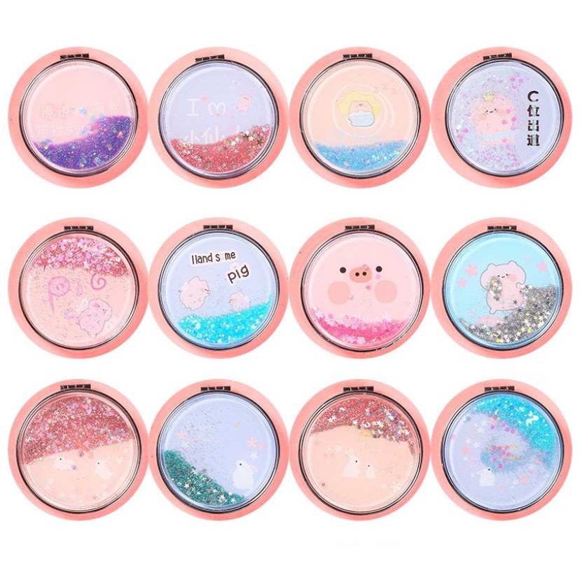 Gương mini gập 2 mặt bỏ túi siêu cute G03