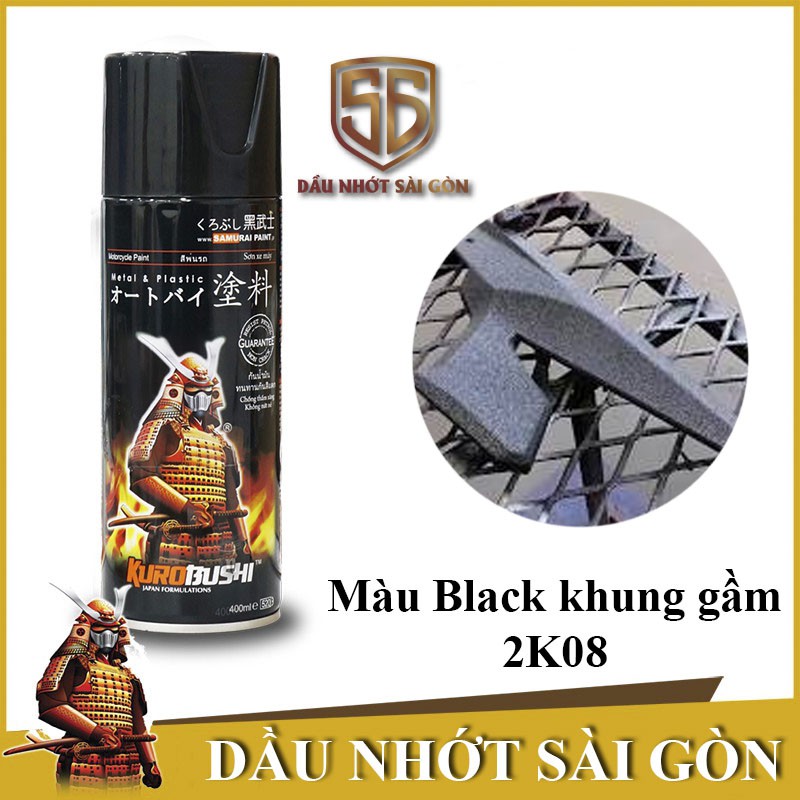 Samurai 2k08 - sơn xịt khung gầm oto xe máy chống rỉ sét gốc epoxy
