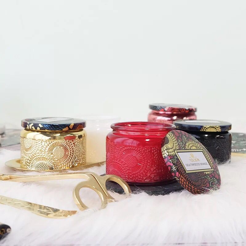 [DIY] Cốc Đựng Nến Thủy Tinh Làm Nến Thơm Handmade ( Kèm Nắp)