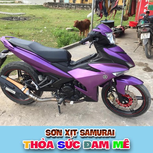 [HCM]Chai sơn màu Tím 1142 Sơn xit Samurai