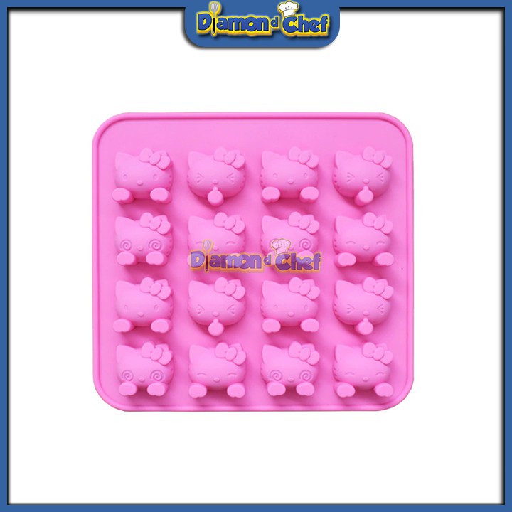 Khuôn Silicon Socola 16 Kitty icon cảm xúc